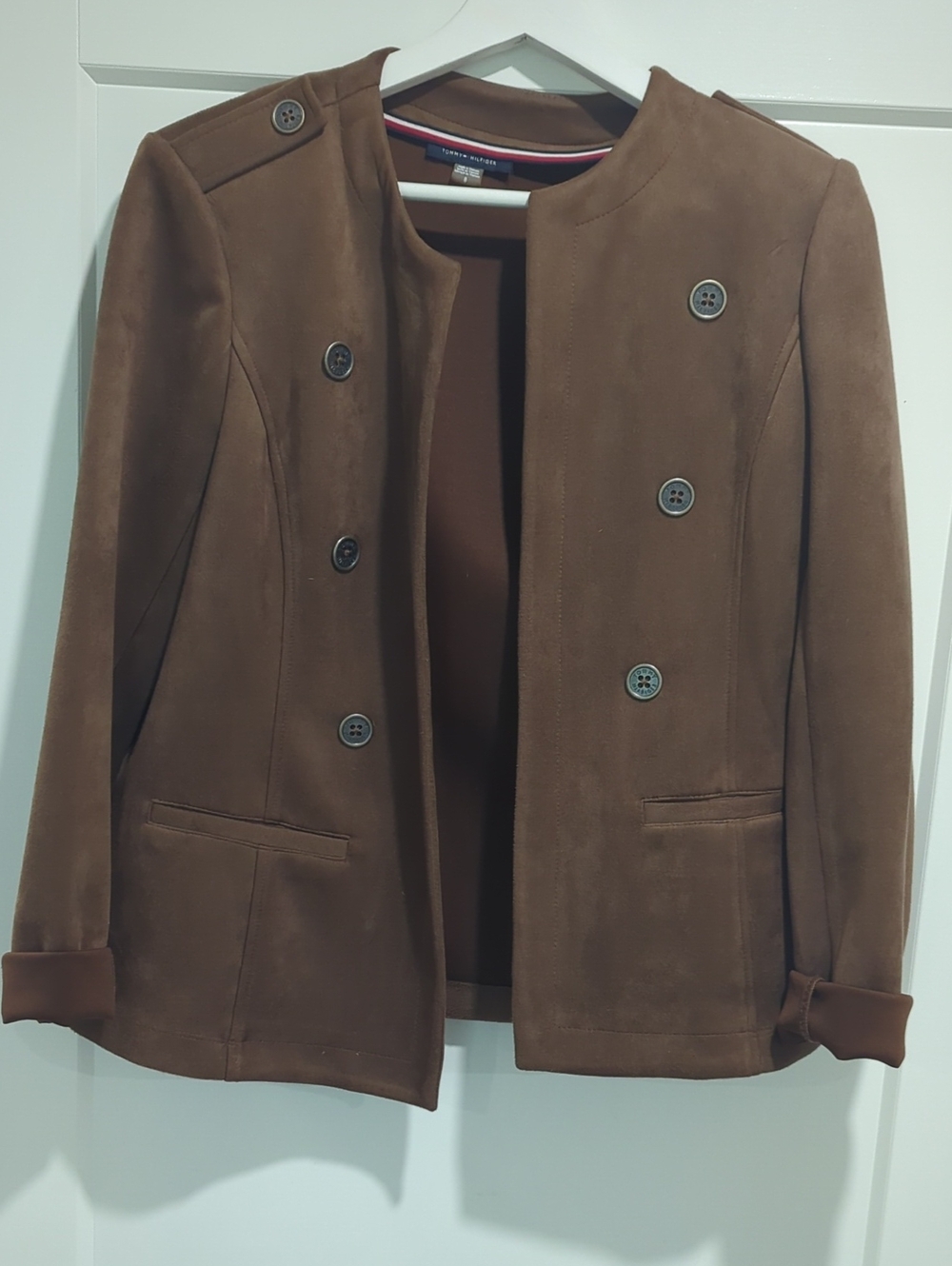 Vintage Faux Suede Tommy Hilfiger Blazer Size 8